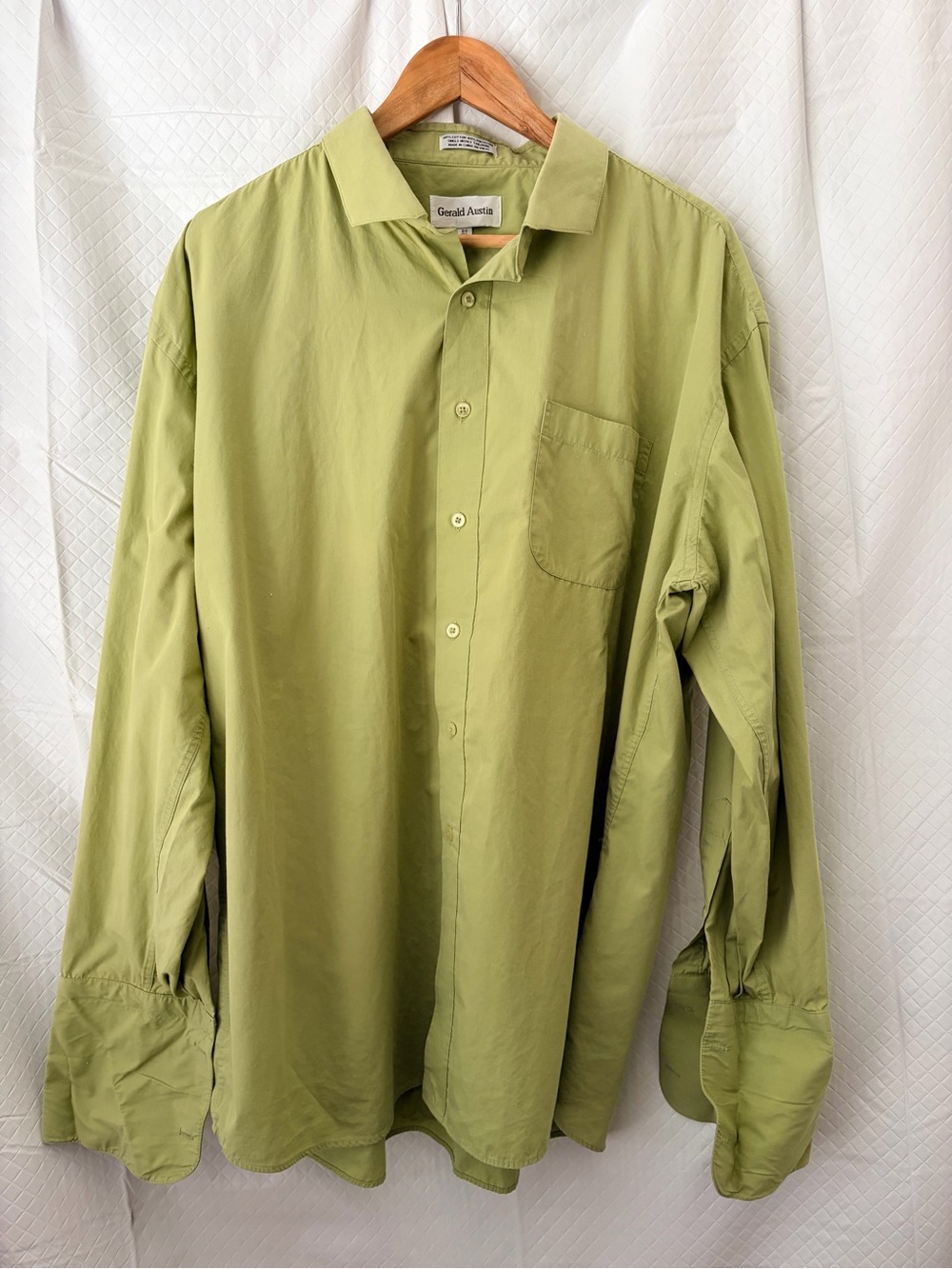 Gerard Darel Light Olive Button-Down Shirt